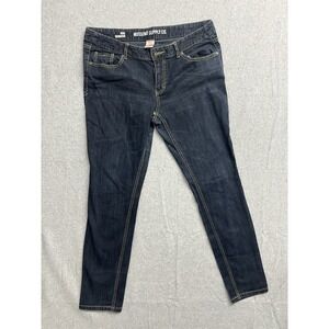 Mossimo Supply Co Womens Skinny Jeans Dark Wash Fit 6 Coupe 6 Size 15R/R